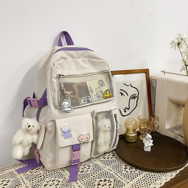 backpack kawaii nylon women fashion waterproof rucksack for teen girls school bag cute student bookbag travel mochila
backpack kawaii nylon women fashion waterproof rucksack for teen girls school bag cute student bookbag travel mochila