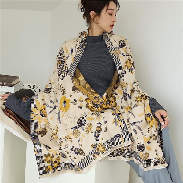 scarves 2021 warm shawls and wraps fashion winter cashmere scarf thick blanket women bufanda ladies pashmina hijab long echarpe, Blue;gray
scarves 2021 warm shawls and wraps fashion winter cashmere scarf thick blanket women bufanda ladies pashmina hijab long echarpe, Blue;gray