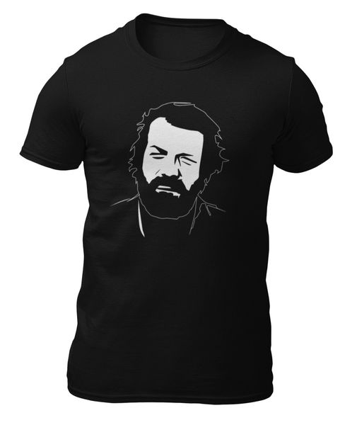 T-shirt-bud spencer-t-shirt -, White;black