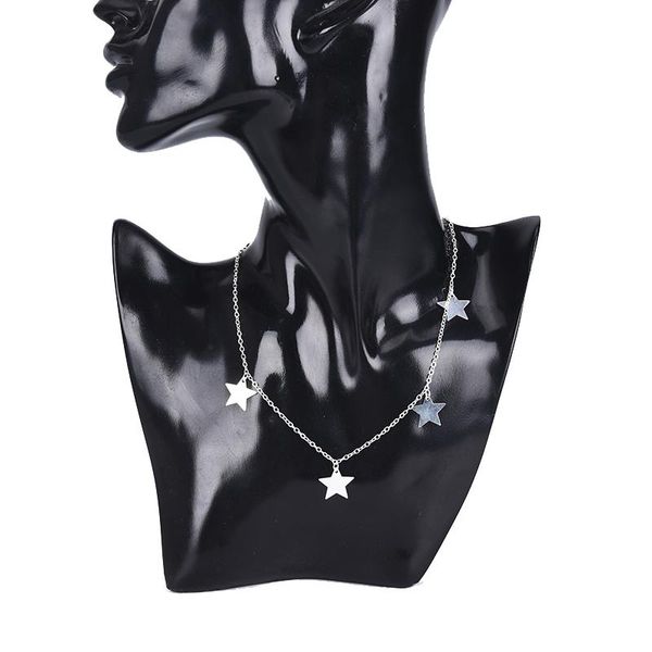 pendant necklaces fashion women jewelry natural alloy star necklace and heart woman choker drop, Silver
pendant necklaces fashion women jewelry natural alloy star necklace and heart woman choker drop, Silver