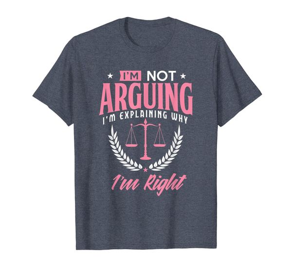 lawyer t-shirt i'm not arguing i'm explaining funny gift, White;black