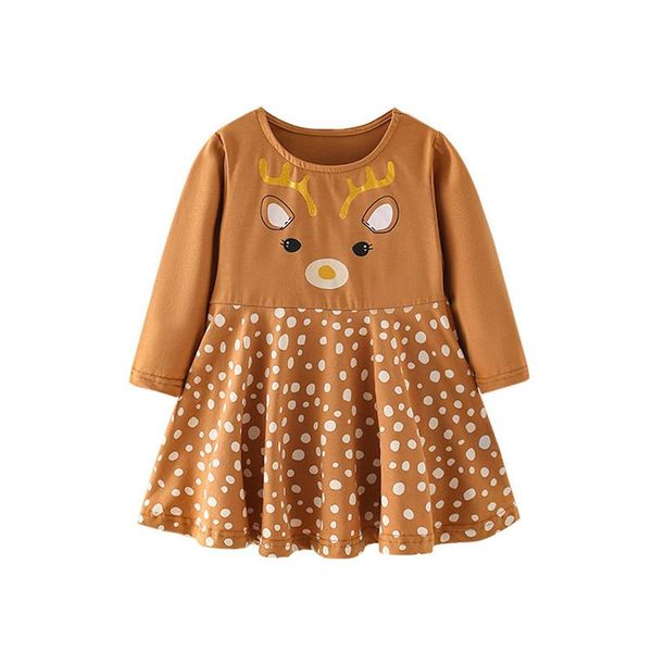 girl's dresses autumn kids for girls deer dots cartoon printed long sleeve princess dress party birthday little children costume outfit, Red;yellow
girl's dresses autumn kids for girls deer dots cartoon printed long sleeve princess dress party birthday little children costume outfit, Red;yellow