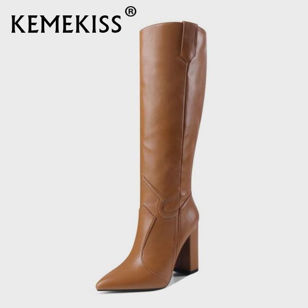 boots kemekiss size 34-43 high heel women pointed toe winter shoes fashion knee party footwear, Black
boots kemekiss size 34-43 high heel women pointed toe winter shoes fashion knee party footwear, Black