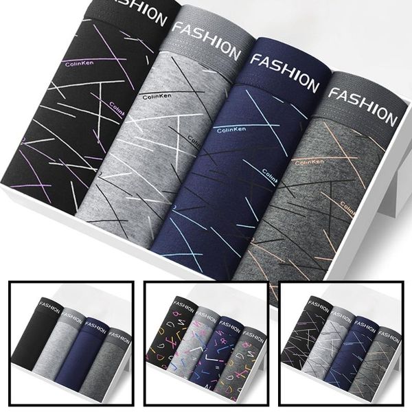 underpants 4 pack for men underwear boxers shorts breathable briefs panties comfortable deviation the data., Black;white
underpants 4 pack for men underwear boxers shorts breathable briefs panties comfortable deviation the data., Black;white