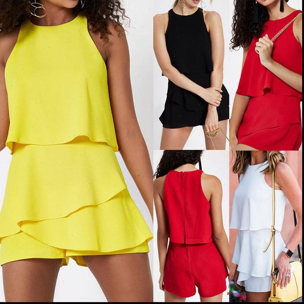 summer holiday mini playsuit womens jumpsuit beach sleeveless wide leg pants club party rompers, Black;white
summer holiday mini playsuit womens jumpsuit beach sleeveless wide leg pants club party rompers, Black;white