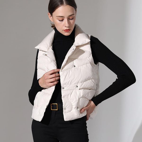 women's vests black khaki stand collar women winter autumn ladies casual 90% duck down short jacket sleeveless female waistcoat, Black;white
women's vests black khaki stand collar women winter autumn ladies casual 90% duck down short jacket sleeveless female waistcoat, Black;white