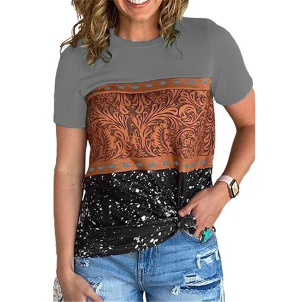 women's t-shirt s-5xl womens casual o-neck leopard print t-shirts patchwork summer lady short sleeve tee femme pullover streetwear ove, White
women's t-shirt s-5xl womens casual o-neck leopard print t-shirts patchwork summer lady short sleeve tee femme pullover streetwear ove, White