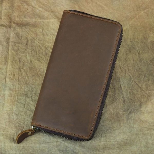wallets nesitu vintage long brown thick genuine crazy horse leather men wallet clutch bag male phone purse m005, Red;black
wallets nesitu vintage long brown thick genuine crazy horse leather men wallet clutch bag male phone purse m005, Red;black