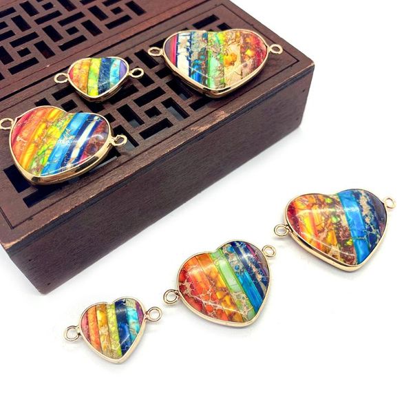 charms 1pc natural turquoise heart pendant jewelry making supplies double-ring earring connector edging necklace accessories, Bronze;silver
charms 1pc natural turquoise heart pendant jewelry making supplies double-ring earring connector edging necklace accessories, Bronze;silver