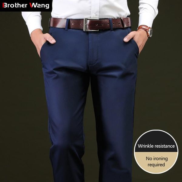 men's pants men not ash casual 2021 autumn winter classic style business fashion straight solid color elastic trousers male brand, Black
men's pants men not ash casual 2021 autumn winter classic style business fashion straight solid color elastic trousers male brand, Black