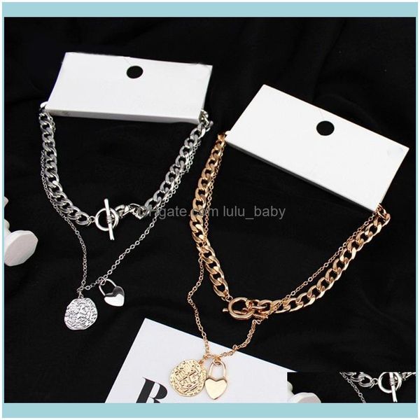 chains necklaces & pendants jewelrychains multi-layer cuban link chain heart pendant lock necklace hip-hop cool handsome clavicle exaggerate, Silver
chains necklaces & pendants jewelrychains multi-layer cuban link chain heart pendant lock necklace hip-hop cool handsome clavicle exaggerate, Silver