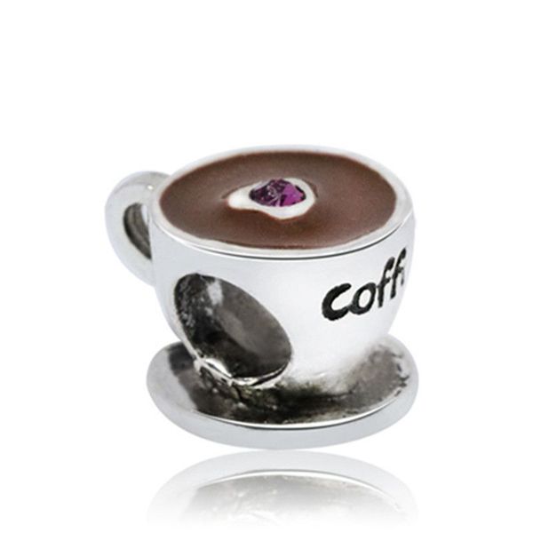 1pcs cute coffee cup pendant diy beads adapting to original pandora charm bracelet ladies jewelry making gifts, Silver
1pcs cute coffee cup pendant diy beads adapting to original pandora charm bracelet ladies jewelry making gifts, Silver
