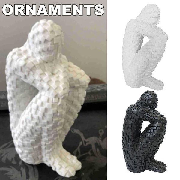mosaic human shaped sculpture black white resin ornaments for home living room decoration decorative objects & figurines
mosaic human shaped sculpture black white resin ornaments for home living room decoration decorative objects & figurines