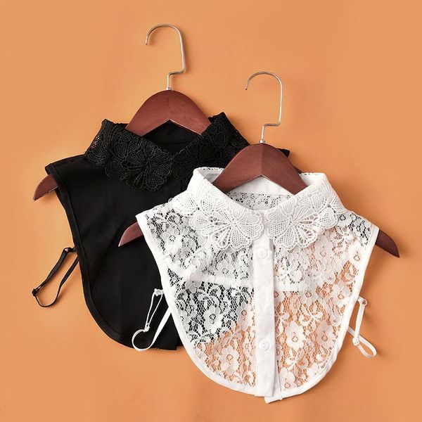 bow ties korean white fake collar women embroidery floral lace lapel false collars blouse detachable decorative faux col, Black;gray
bow ties korean white fake collar women embroidery floral lace lapel false collars blouse detachable decorative faux col, Black;gray