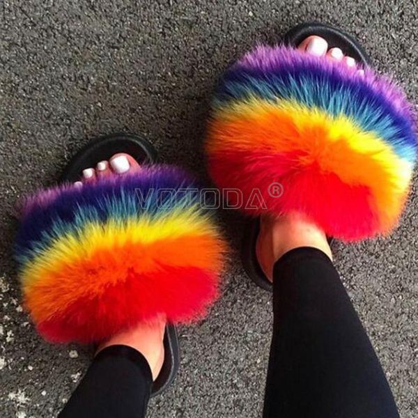 fluffy fur slides women fur slippers summer woman furry sandals raccoon flip flops soft flat home slippers girl cute fuzzy shoes, Black
fluffy fur slides women fur slippers summer woman furry sandals raccoon flip flops soft flat home slippers girl cute fuzzy shoes, Black