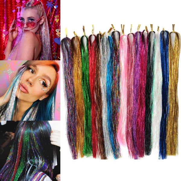 hair bun maker 5pcs same color silk tinsel strands heat resistant glitter 36inch sparkling shiny extensions streak string hairpieces, Brown
hair bun maker 5pcs same color silk tinsel strands heat resistant glitter 36inch sparkling shiny extensions streak string hairpieces, Brown