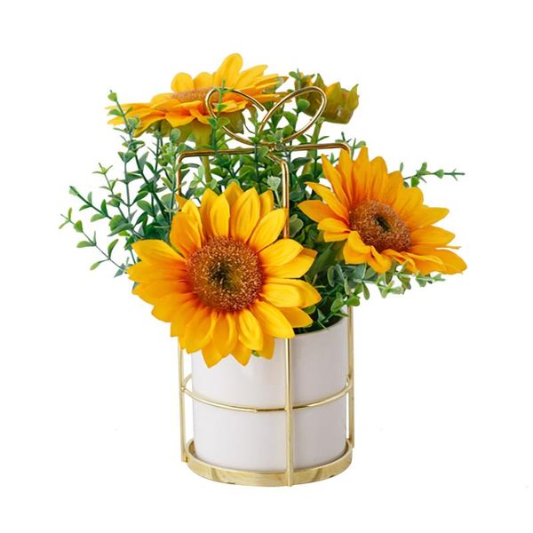 decorative flowers & wreaths nordic simulation flower set ceramic golden vase rose artificial plants potted wedding home party decoration fa
decorative flowers & wreaths nordic simulation flower set ceramic golden vase rose artificial plants potted wedding home party decoration fa