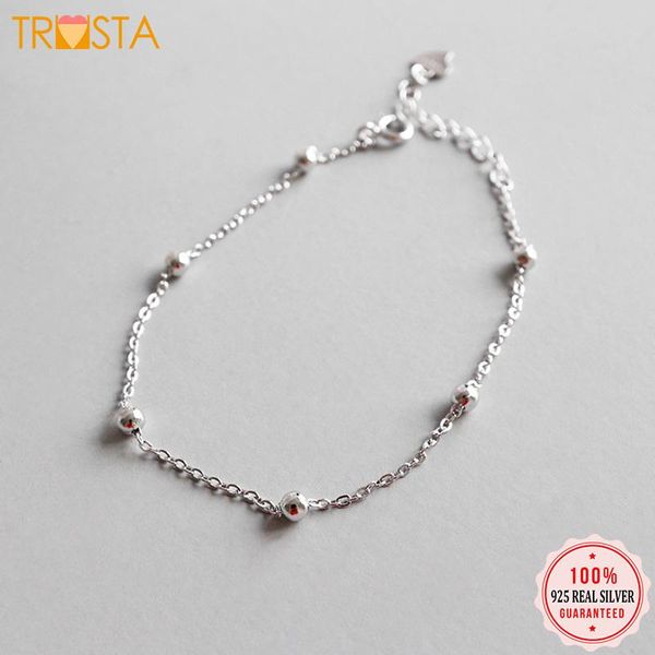 link, chain trustdavis 100% 925 solid real sterling silver 6 beads bracelet 15cm for women wife gift girls lady fine jewelry ed128, Black
link, chain trustdavis 100% 925 solid real sterling silver 6 beads bracelet 15cm for women wife gift girls lady fine jewelry ed128, Black