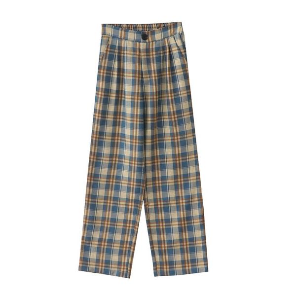 women's pants & capris plaid straight blue orange check women vintage casual loose wide leg oversized high waist female korean trousers, Black;white
women's pants & capris plaid straight blue orange check women vintage casual loose wide leg oversized high waist female korean trousers, Black;white