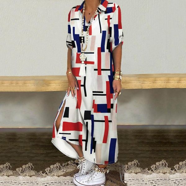 casual dresses #l5 geometric print turn-down collar long dress women loose shirt maxi vintage ladies party boho vestidos, Black;gray
casual dresses #l5 geometric print turn-down collar long dress women loose shirt maxi vintage ladies party boho vestidos, Black;gray