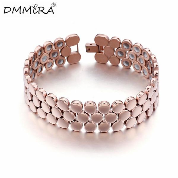 charm bracelets fashion women men rose gold germanium titanium steel round three layer lover magnets energy healthy jewelry, Golden;silver
charm bracelets fashion women men rose gold germanium titanium steel round three layer lover magnets energy healthy jewelry, Golden;silver