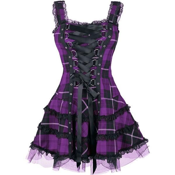 casual dresses fairy grunge gothic plaid dress women vintage y2k aesthetic bandage lace trim a-line desses halloween cosplay partywear, Black;gray
casual dresses fairy grunge gothic plaid dress women vintage y2k aesthetic bandage lace trim a-line desses halloween cosplay partywear, Black;gray