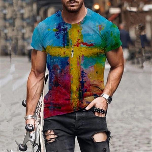 men's t-shirts vintage 3d cross printed o collared graphic t shirts summer male fashion harajuku short sleeve tee shirt for men, White;black
men's t-shirts vintage 3d cross printed o collared graphic t shirts summer male fashion harajuku short sleeve tee shirt for men, White;black