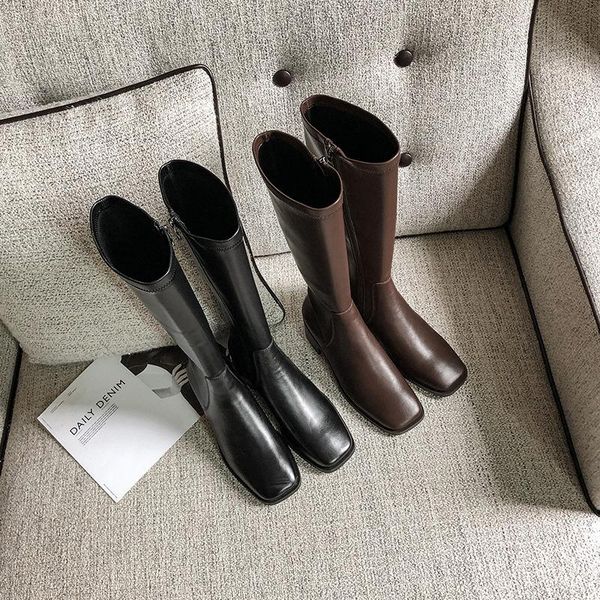 boots net red women's head thick 2021 high leather black brown ins fashion knee side
boots net red women's head thick 2021 high leather black brown ins fashion knee side