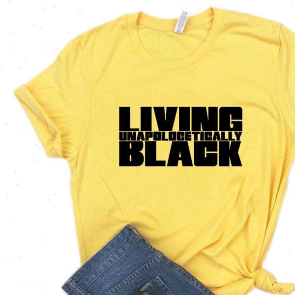 living unapologetically women black print tshirt cotton casual funny t shirt gift lady yong girl tee 6 color, White
living unapologetically women black print tshirt cotton casual funny t shirt gift lady yong girl tee 6 color, White
