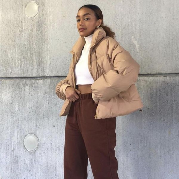 women's jackets woman solid loose basic warm down 2021 casual female fashion stand collar outwear ladies oversized zipper, Black;brown
women's jackets woman solid loose basic warm down 2021 casual female fashion stand collar outwear ladies oversized zipper, Black;brown