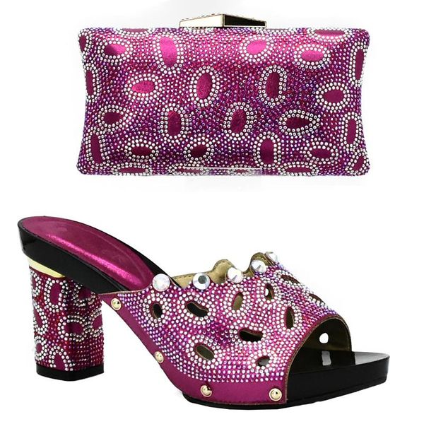 arrival fuchsia color italian matching shoe and bag set decorated with rhinestone nigerian women wedding shoes dress, Black
arrival fuchsia color italian matching shoe and bag set decorated with rhinestone nigerian women wedding shoes dress, Black