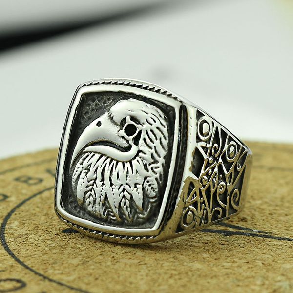 stainless steel vintage eagle black men ring punk gothic rock motorcycle biker jewelry for him animal bird rings, Silver
stainless steel vintage eagle black men ring punk gothic rock motorcycle biker jewelry for him animal bird rings, Silver