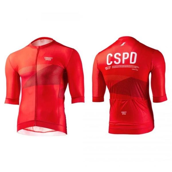 racing jackets concept speed men's bike red anti-pilling jerseys short sleeves summer motocross mountain downhill road bicycle, Black;red
