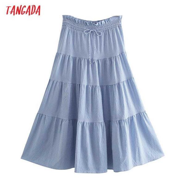tangada women blue plaid pleated long skirt faldas mujer vintage strethy waist ladies beach chic mid calf skirts je121 210609, Black
tangada women blue plaid pleated long skirt faldas mujer vintage strethy waist ladies beach chic mid calf skirts je121 210609, Black