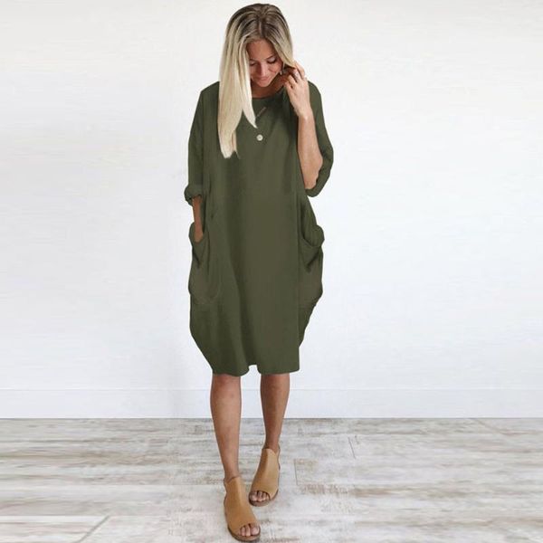 casual dresses jaycosin autumn womens pocket loose dress ladies crew neck long girl female fashion drop 325z, Black;gray
casual dresses jaycosin autumn womens pocket loose dress ladies crew neck long girl female fashion drop 325z, Black;gray