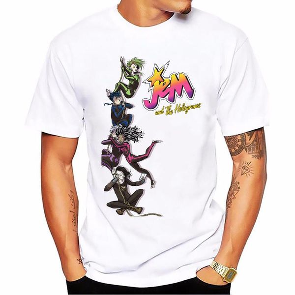 men's t-shirts crazy jem and the holograms tshirt fashion men summer male rock shirt hip hop t homme 90s 00s fans t-shirt graphic tee, White;black
men's t-shirts crazy jem and the holograms tshirt fashion men summer male rock shirt hip hop t homme 90s 00s fans t-shirt graphic tee, White;black