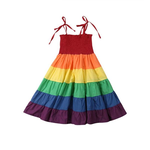 girl's dresses children's sleeveless summer baby girls rainbow kids suspender princess 7192 05, Red;yellow
girl's dresses children's sleeveless summer baby girls rainbow kids suspender princess 7192 05, Red;yellow