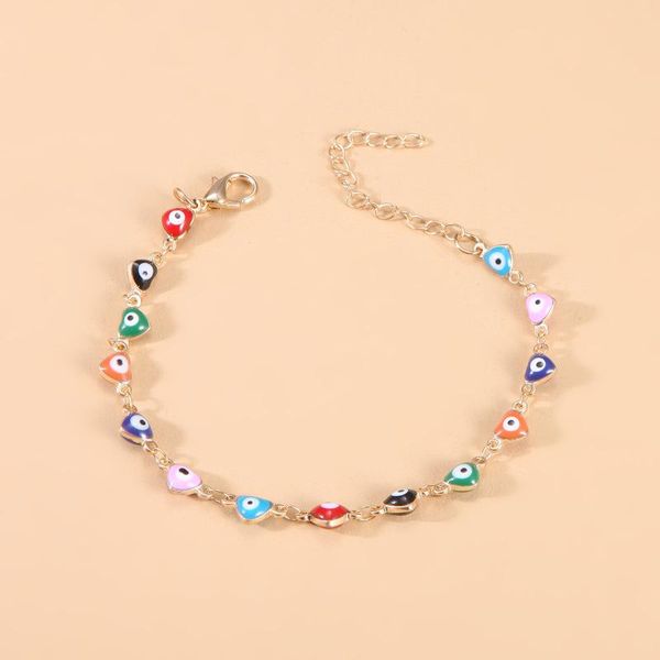 charm bracelets gold color chain personality enamel multicolor love heart eyes for women girls jewelry, Golden;silver
charm bracelets gold color chain personality enamel multicolor love heart eyes for women girls jewelry, Golden;silver