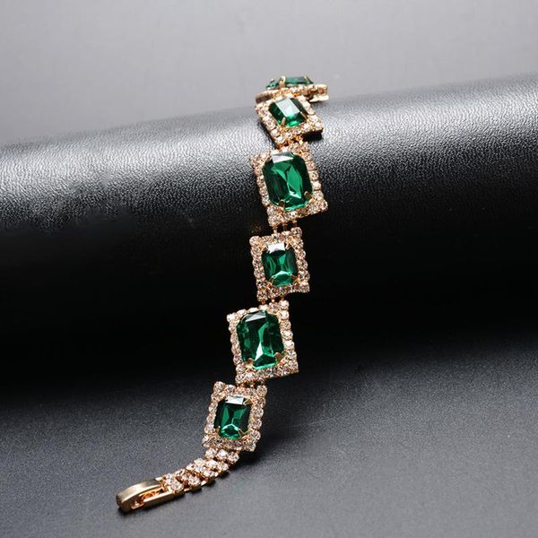 link, chain luxury crystal bracelet for wedding silver gold rhinestone charm women bangles jewelry pulseira feminina, Black
link, chain luxury crystal bracelet for wedding silver gold rhinestone charm women bangles jewelry pulseira feminina, Black