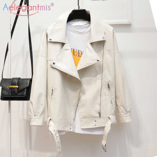 aelegantmis autumn women faux leather jacket oversized loose casual pu motor biker jackets female black punk outerwear 210607
aelegantmis autumn women faux leather jacket oversized loose casual pu motor biker jackets female black punk outerwear 210607