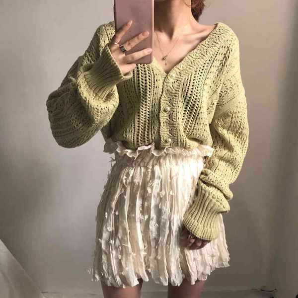 women's sweaters new autumn female turtleneck v oco cardigan loose white or green mesh korean dress for women zca1, White;black
women's sweaters new autumn female turtleneck v oco cardigan loose white or green mesh korean dress for women zca1, White;black