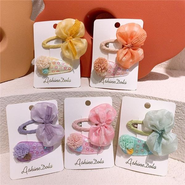 hair accessories 2 pcs sweet girl princess yarn bow hairpins fashion children's cute lace ball sequin water drop bb clip, Slivery;white
hair accessories 2 pcs sweet girl princess yarn bow hairpins fashion children's cute lace ball sequin water drop bb clip, Slivery;white