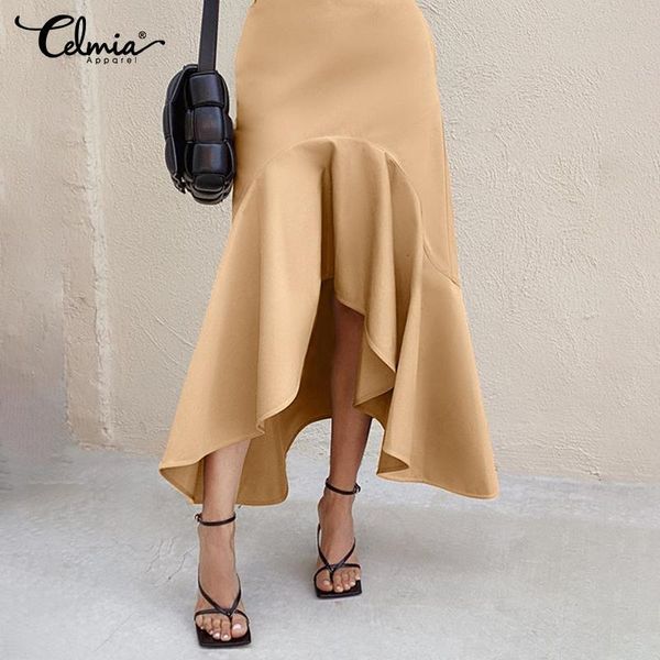 skirt women 2021 irregular hem fishtail skirt 5xl celmia fashion solid long elegant high waist ruffed loose skirts plus size, Black
skirt women 2021 irregular hem fishtail skirt 5xl celmia fashion solid long elegant high waist ruffed loose skirts plus size, Black