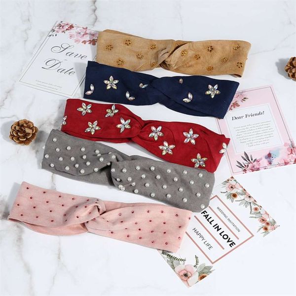 new style diamond korean women's perm wash headband pearl headband, Silver 
new style diamond korean women's perm wash headband pearl headband, Silver