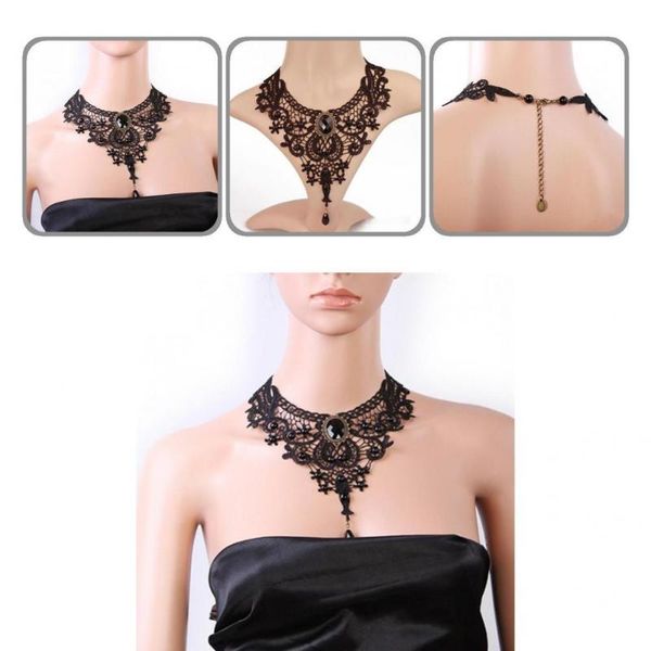 chokers women all match beads chain necklace black lace exquisite for wedding, Golden;silver
chokers women all match beads chain necklace black lace exquisite for wedding, Golden;silver