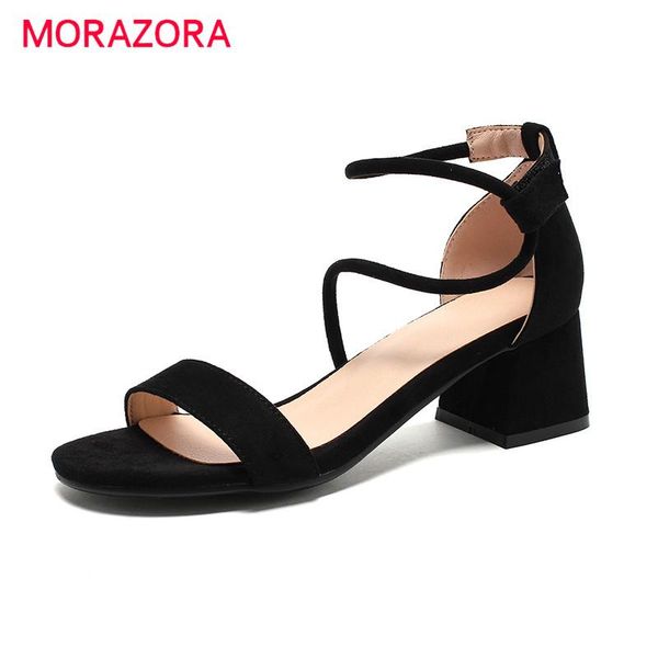dress shoes morazora 2021 women sandals big size summer fashion solid heel casual ladies sandal, Black
dress shoes morazora 2021 women sandals big size summer fashion solid heel casual ladies sandal, Black