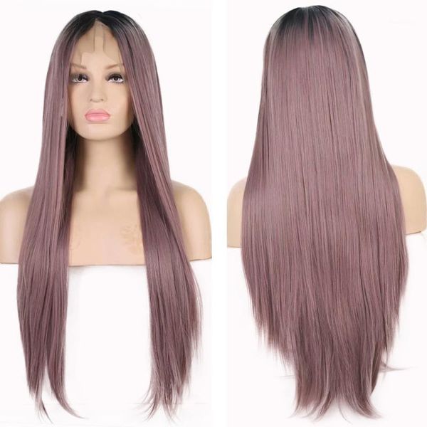 wigs 13x6 ombre ash pink straight synthetic lace front wig for black women daily wear heat fiber hair silky wig1
wigs 13x6 ombre ash pink straight synthetic lace front wig for black women daily wear heat fiber hair silky wig1