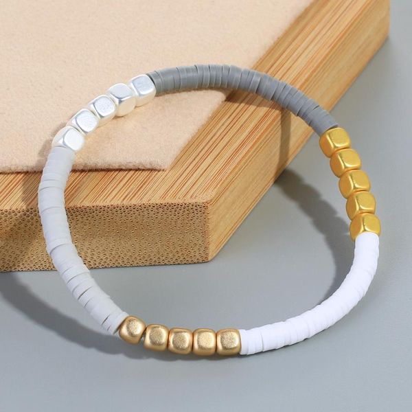 charm bracelets c.quanchi winter heishi beads elastic cord gilded silver plated square bead bracelet, Golden;silver
charm bracelets c.quanchi winter heishi beads elastic cord gilded silver plated square bead bracelet, Golden;silver