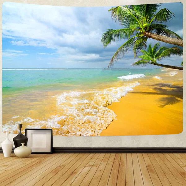 tapestries simsant summer beach tapestry coconut tree sea wave art wall hanging for living room home decor banner
tapestries simsant summer beach tapestry coconut tree sea wave art wall hanging for living room home decor banner