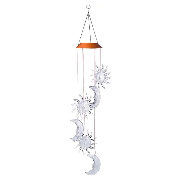 hanging wind chimes solar powered led light color waterproof garden home decor 
hanging wind chimes solar powered led light color waterproof garden home decor